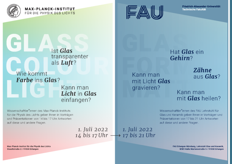 Veranstaltung zum internationalen Jahr des Glases am 01.07.2022
