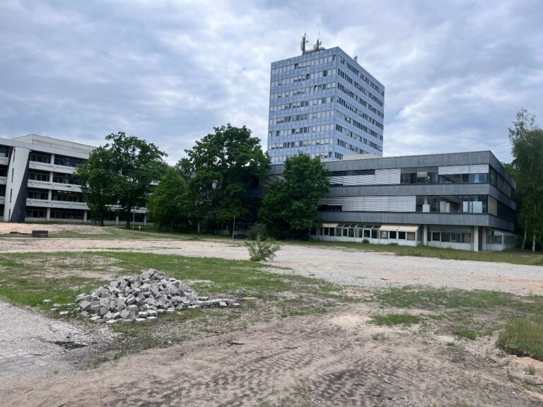 Baustelle auf dem Campus