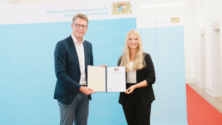 Ingenieurinnenpreis des bayerischen Staatsministeriums für Anna Meyer