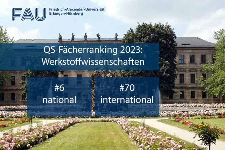 FAU mit Top-Platzierungen im QS-Fächerranking