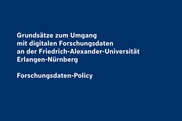 Forschungsdaten-Policy neu verabschiedet