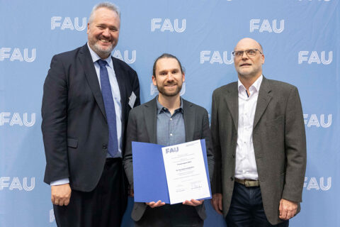 Prof. Dr. Kai Willner, Dr. Stefan Götz, Prof. Dr. Michael Wensing (Bild: FAU/Giulia Iannicelli)
