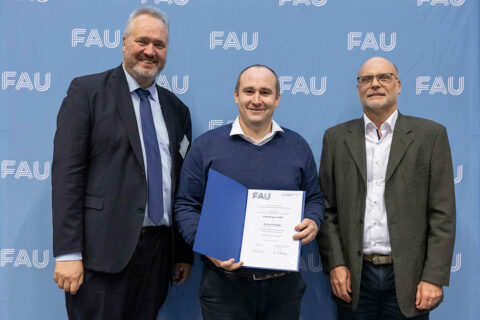 Prof. Dr. Kai Willner, Dr. Erik Sippel, Prof. Dr. Michael Wensing (Bild: FAU/Giulia Iannicelli)