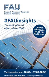 Zum Artikel "08.05 – 17.07.2024: Vortragsreihe FAUinsights am Energiecampus Nürnberg"