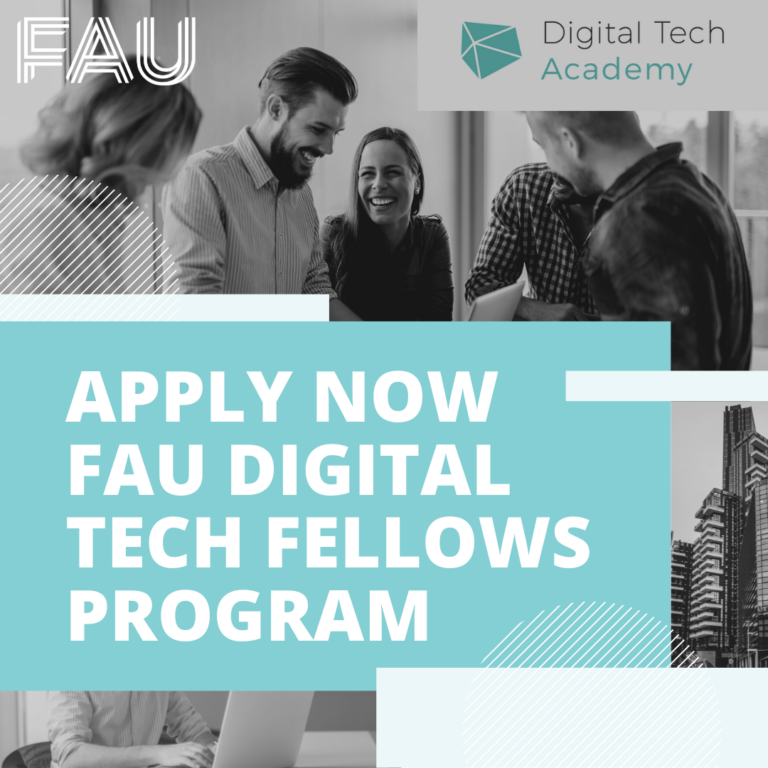 Jetzt auf FAU Digital Tech Fellows Program bewerben – noch bis 09.02.2025 möglich