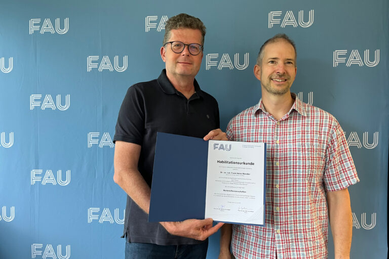 Erfolgreiche Habilitation: Dr. rer. nat. habil. Frank Wendler